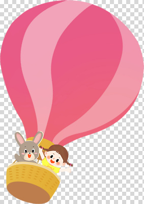 동물 편집이미지 어린이 분홍색 여행 놀이 하늘 웃음 공중 친구 바구니 도전 열기구 토끼 즐거움 PNG 감정 컬러 포유류 관계 항공교통 표정 사람 반려동물 파일형식
