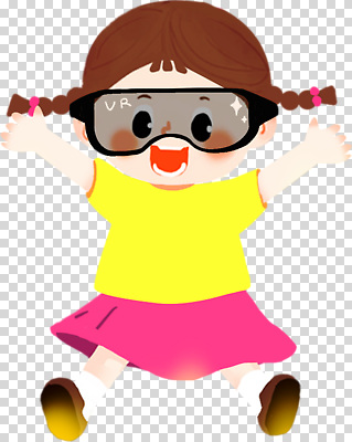 편집이미지 어린이 티셔츠 장난 모션 놀이 고글 웃음 친구 치마 놀이방 즐거움 PNG 가상현실 감정 셔츠 관계 하의 표정 사람 파일형식