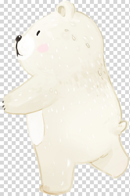 새끼 컨셉 곰 모션 감각 파일형식 백곰 아기곰 동물 털 캐릭터 걷기 그림 디자인 포근함 귀여움 북극곰 편집이미지 PNG