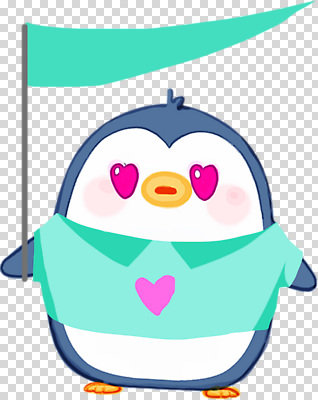 동물 편집이미지 캐릭터 감정 어린이 컬러 사랑 웃음 기쁨 하트 깃발 표현 펭귄 PNG 모양 조류 표정 사람 파일형식
