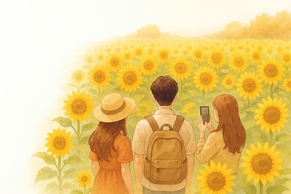 JPG 패션 행복 어린이 여행 무지개 꽃밭 일러스트 자연 해바라기 성인 야외 여름 친구 햇빛 소풍 가을풍경 도전 즐거움 순간 국내일러스트 AI일러스트 AI콘텐츠 자연요소 계절 꽃 감정 관계 사람 풍경 태양 야외활동 생태계 파일형식 가을_계절