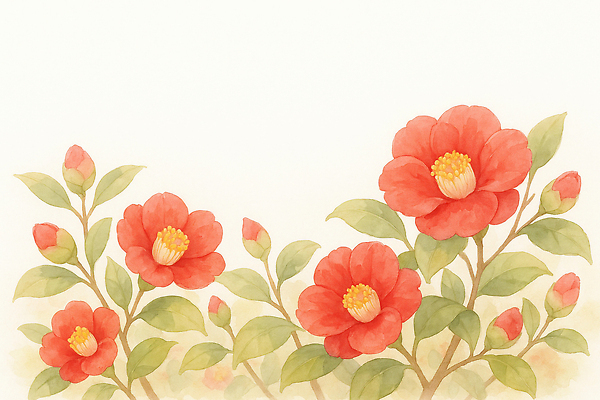 JPG 식물 꽃잎 꽃 컬러 꽃다발 백그라운드 잎 일러스트 자연 생명 장식 빨간색 가을풍경 정원 그림 화사함 뷰티풀 국내일러스트 AI일러스트 AI콘텐츠 컨셉 풍경 생태계 파일형식 가을_계절