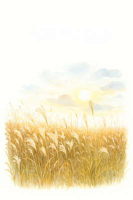 자연요소 꽃 감정 컨셉 농업 날씨 풍경 노을 짚 야간 생태계 파일형식 가을_계절 황금 초원 일몰 볏짚 바람 자연 저녁 평화 하늘 태양 흐림 수평선 들꽃 생명 농장 컬러 따뜻함 여유 JPG 국내일러스트 일러스트 가을풍경