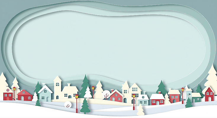 식물 편집이미지 계절 기념일 컨셉 건물 감각 파일형식 겨울 마을 풍경 종이 조각 예술 주택 나무 평화 편안함 백그라운드 조화 크리스마스 장식 JPG 페이퍼아트 이미지편집