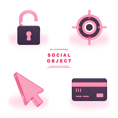 모양 PSD 편집이미지 디자인 화살표 분홍색 컬러 그래픽 3D 디지털 검은색 목표물 잠금해제 편집3D 디지털합성 파일형식