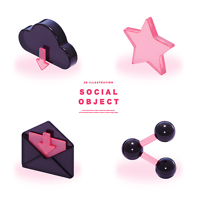 모양 PSD 편집이미지 디자인 별 컬러 그래픽 디지털 이메일 모던 다운로드 클라우드서비스 소셜미디어 연결고리 편집3D 자연요소 3D 서비스 파일형식