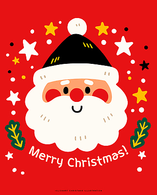 캐릭터 디자인 기념일 행복 별 백그라운드 크리스마스 일러스트 따뜻함 웃음 빨간색 산타클로스 귀여움 축하 즐거움 오브젝트 국내일러스트 AI파일 자연요소 감정 컬러 컨셉 표정 이벤트 파일형식 벡터