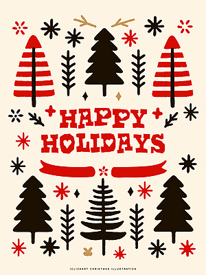 나무 디자인 기념일 컬러 백그라운드 크리스마스 겨울 일러스트 따뜻함 장식 귀여움 축하 그림 심플 환영 연말 홀리데이 국내일러스트 AI파일 식물 계절 컨셉 휴가 이벤트 파일형식 벡터