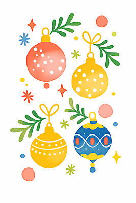 자연요소 도형 기념일 감정 컨셉 크리스마스장식 무늬 채소 모션 문화예술 이벤트 파일형식 크리스마스 장식 구슬 컬러 가지 디자인 반짝임 별 원형 분위기 미술 계절 축제 패턴 색채 손글씨 즐거움 국내일러스트 JPG 일러스트 오너먼트
