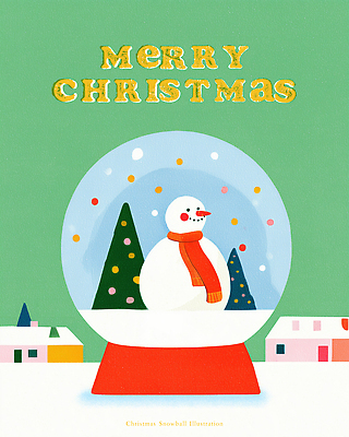계절 기념일 감정 컬러 컨셉 크리스마스 장식 파일형식 눈사람 휴일 초록색 백그라운드 빨간스카프 마을 크리스마스트리 겨울 행복 평화 사랑 축제 PSD 국내일러스트 일러스트 스노글로브