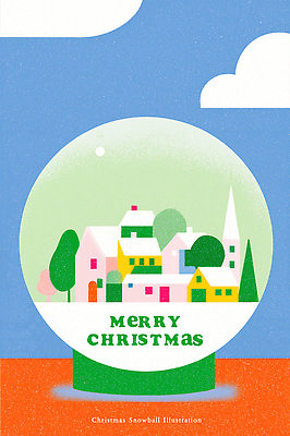 식물 계절 기념일 감정 컨셉 이벤트 건물 장식 파일형식 크리스마스 마을 겨울 눈사람 소원 나무 풍경 주택 컬러 축제 기쁨 아기자기 행복 디자인 준비 PSD 국내일러스트 일러스트 스노글로브