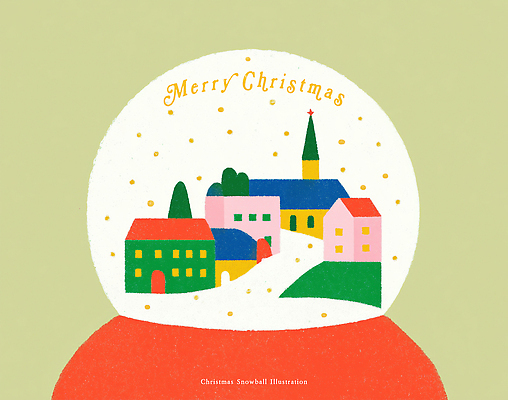 계절 기념일 감정 크리스마스 종교건축 눈_날씨 사람 건물 장식 파일형식 마을 풍경 주택 교회 컬러 겨울 눈송이 축제 기념 디자인 크리스마스트리 조명 행복 사랑 따뜻함 어린이 PSD 국내일러스트 일러스트 스노글로브