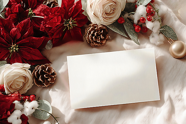 식물 계절 기념일 컨셉 크리스마스 카드_감사 CG 파일형식 장식 꽃 솔방울 겨울 추억 연말 선물 색감 촬영 편집실사 편집이미지 JPG 크리스마스카드 카드