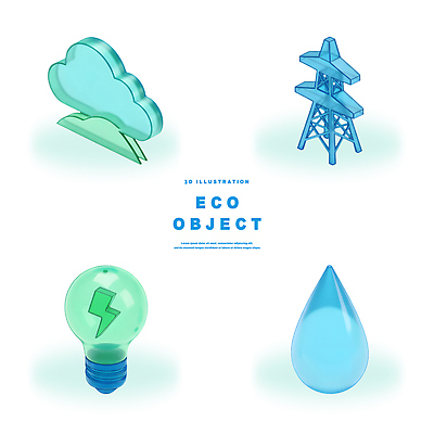 PSD 편집이미지 기호 디자인 전구 자연 3D 자연보호 환경 그린캠페인 에너지 물방울 그린에너지 전기에너지 친환경 클라우드서비스 편집3D 문자 캠페인 보호 디지털합성 서비스 생태계 파일형식