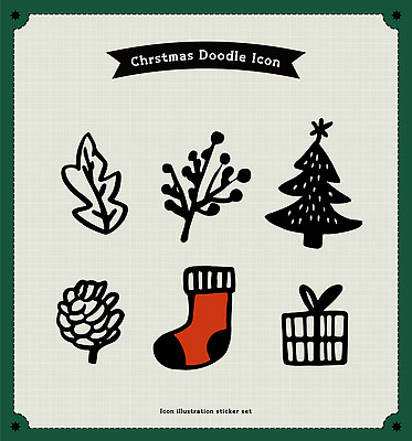 디자인 잎 크리스마스 겨울 일러스트 도안 자연 가지 양말 선물 장식 크리스마스트리 낙서 드로잉 국내일러스트 AI파일 식물 계절 기념일 채소 미술 생태계 파일형식 벡터