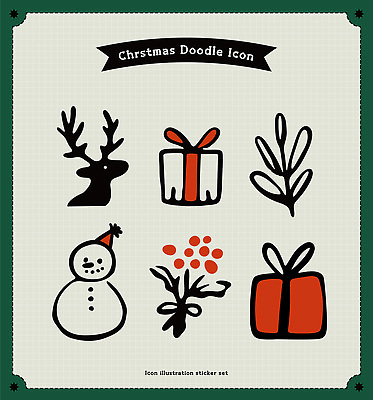 디자인 크리스마스 겨울 일러스트 도안 눈사람 선물 장식 크리스마스트리 축제 기쁨 루돌프 낙서 조화 연말 국내일러스트 AI파일 계절 기념일 감정 사슴 파일형식 벡터