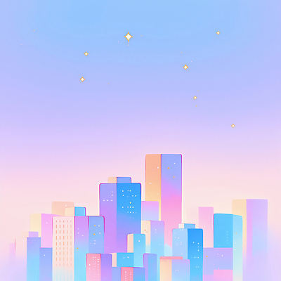 JPG 디자인 별 예술 컬러 야경 일러스트 하늘 추상 풍경 건물 파란색 평화 고요 일몰 도시 그림 스카이라인 뷰티풀 색채 창의력 국내일러스트 AI일러스트 AI콘텐츠 자연요소 건축물 컨셉 무늬 노을 야간 파일형식 풍경_경치