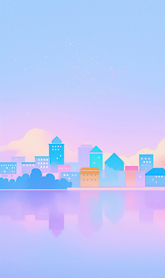 JPG 호수 여유 컬러 백그라운드 일러스트 자연 하늘 풍경 건물 물 여름 반사 평화 일출 도시 도쿄 저녁 뷰티풀 국내일러스트 AI일러스트 AI콘텐츠 자연요소 건축물 계절 감정 컨셉 노을 일본 야간 생태계 파일형식