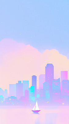 JPG 실루엣 물결 바다 컬러 일러스트 자연 하늘 풍경 도시풍경 고요 일몰 도시 저녁 마법 조화 뷰티풀 국내일러스트 AI일러스트 AI콘텐츠 촬영기법 노을 야간 생태계 파일형식