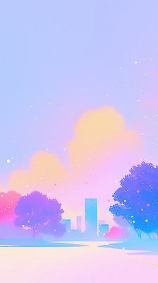 JPG 나무 디자인 공원 백그라운드 일러스트 자연 하늘 풍경 일상 도시풍경 평화 일몰 도시 저녁 감성 뷰티풀 색감 차분 국내일러스트 AI일러스트 AI콘텐츠 식물 공공시설 컨셉 라이프 노을 야간 생태계 파일형식