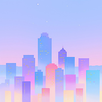 JPG 컬러 일러스트 자연 하늘 조명 미소 풍경 빌딩 빛 활발 도시 시간 분위기 저녁 모던 그림 파스텔 대도시 뷰티풀 경관 차분 국내일러스트 AI일러스트 AI콘텐츠 컨셉 학용품 표정 건물 야간 생태계 파일형식