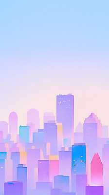 JPG 디자인 컬러 백그라운드 일러스트 자연 하늘 아침 풍경 빌딩 평화 일출 고요 도시 파스텔 조화 스카이라인 뷰티풀 국내일러스트 AI일러스트 AI콘텐츠 주간 컨셉 학용품 건물 노을 생태계 파일형식