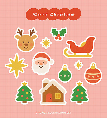 PSD 행복 별 어린이 컬러 스티커 크리스마스 겨울 무늬 일러스트 눈사람 주택 선물 장식 세트 크리스마스트리 축제 하트 화려 즐거움 순록 국내일러스트 자연요소 모양 계절 기념일 감정 컨셉 사람 건물 파일형식