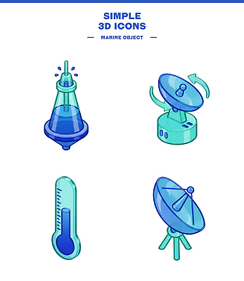 PSD 편집이미지 바다 과학 통신 수치 날씨 기술 안테나 3D 기계 인공위성 온도계 측정 부표 편집3D 그래프 디지털합성 파일형식