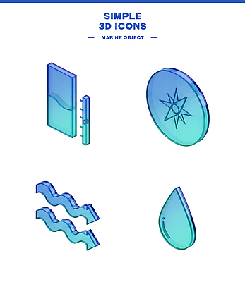 모양 PSD 편집이미지 디자인 물결 바다 컬러 그래픽 3D 물방울 오브젝트 방패 편집3D 디지털합성 파일형식