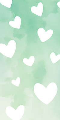 모양 감정 컬러 컨셉 무늬 표정 감각 파일형식 하트 사랑 백그라운드 초록색 흰색 부드러움 평화 행복 디자인 그림 패턴 미소 귀여움 장면 뷰티풀 조화 JPG 국내일러스트 일러스트