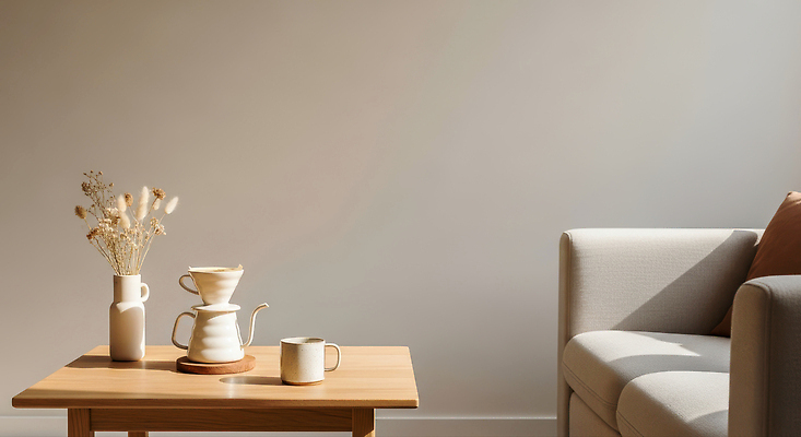 식물 디자인 꽃 음료 가구 컨셉 의자 주방용품 태양 감각 CG 파일형식 거실 소파 탁자 커피 주전자 꽃병 인테리어 편안함 분위기 모던 편집실사 편집이미지 JPG 햇빛