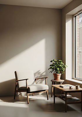 식물 디자인 가구 의자 라이프 태양 감각 CG 파일형식 소파 탁자 화분 창문 방 일상 인테리어 나무 편안함 조화 심플 모던 편집실사 편집이미지 JPG 햇빛