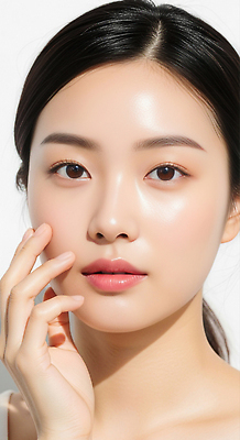 JPG 편집이미지 여자 얼굴 포즈 건강 미소 빛 화장 촉촉함 자신감 피부 스킨케어 뷰티풀 청순 의료성형뷰티 편집실사 감정 컨셉 표정 사람 신체부위 뷰티 젖음 CG 파일형식