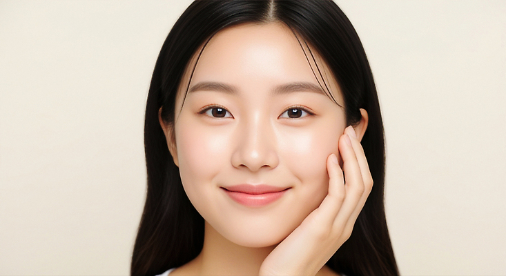 JPG 편집이미지 여자 행복 감정 백그라운드 표정 미소 청춘 머리 매력적 편안함 피부 이미지 스킨케어 뷰티풀 의료성형뷰티 편집실사 컨셉 사람 신체부위 뷰티 감각 CG 파일형식