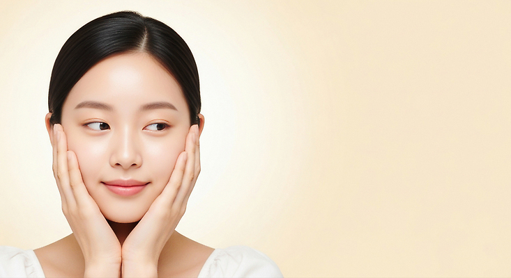 JPG 편집이미지 손 여자 얼굴 컬러 백그라운드 자연 표정 건강 관리 웃음 자신감 편안함 피부 스킨케어 뷰티풀 의료성형뷰티 스타일 편집실사 감정 사람 신체부위 뷰티 감각 CG 생태계 파일형식