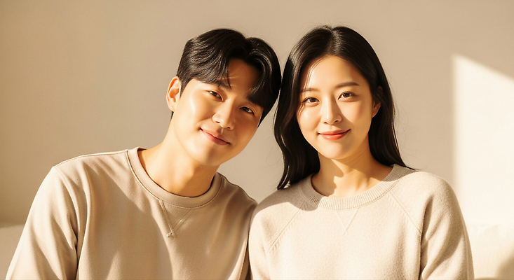 JPG 편집이미지 여자 남자 행복 감정 신혼부부 웃음 일상 친구 인테리어 햇빛 만남 소통 순간 의료성형뷰티 편집실사 디자인 부부 컨셉 관계 표정 사람 라이프 태양 CG 신혼 파일형식