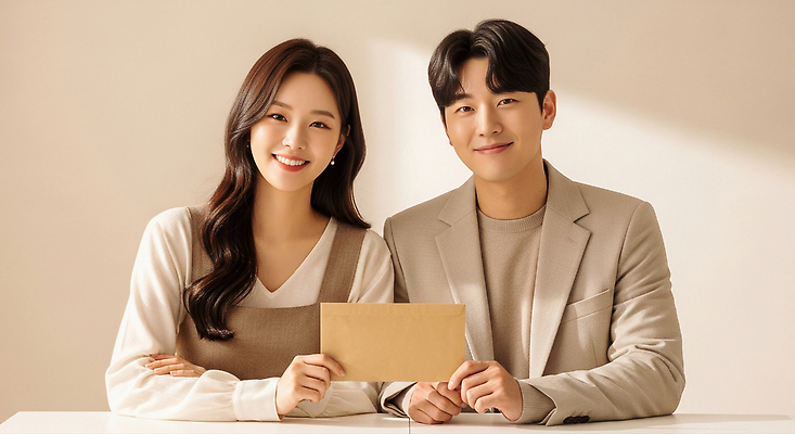 JPG 편집이미지 커플 응시 여자 남자 행복 신혼부부 탁자 따뜻함 미소 사람 편안함 편지 인연 소통 오후 의료성형뷰티 편집실사 부부 시선 감정 가구 컨셉 관계 표정 감각 CG 신혼 파일형식