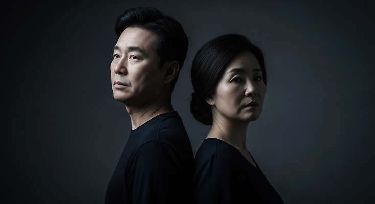 JPG 편집이미지 여자 남자 감정 조명 표정 사람 두명 분위기 이혼 의료성형뷰티 편집실사 컨셉 CG 파일형식