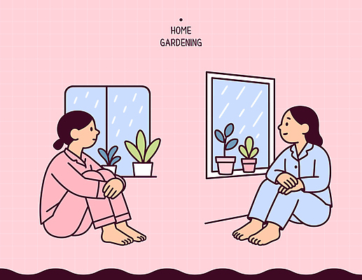 식물 여자 생각 일러스트 요가 창문 자연 날씨 집안 휴식 주택 실내 초록색 평화 공간 방 편안함 원예 힐링 원예식물 국내일러스트 AI파일 웰빙 컬러 컨셉 사람 취미 내부 건물 감각 생태계 파일형식 벡터