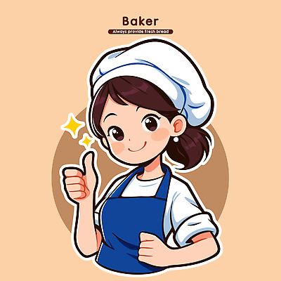 여자 빵 일러스트 디저트 요리 웃음 제과 주방 식사 엄지손가락 신선 빨래 설탕 반죽 만들기 열정 밀가루 제빵 건강식 제빵사 국내일러스트 AI파일 직업 감정 음식 가사 손가락 모션 표정 사람 제과제빵 가루 파일형식 벡터