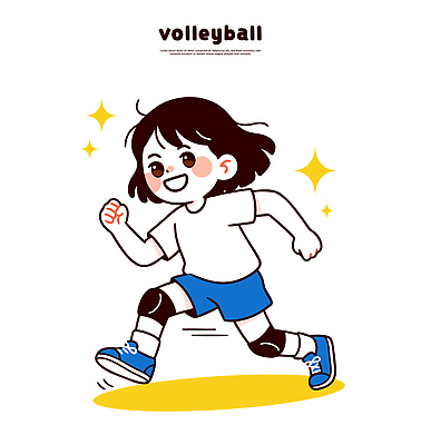 옷 스포츠 신발 일러스트 모션 하늘 협력 웃음 소녀 경기 여름 친구 달리기 운동 운동장 에너지 배구 체육 연습 즐거움 국내일러스트 AI파일 계절 여자 감정 어린이 스포츠시설 관계 표정 건강 구기 공간 파일형식 벡터