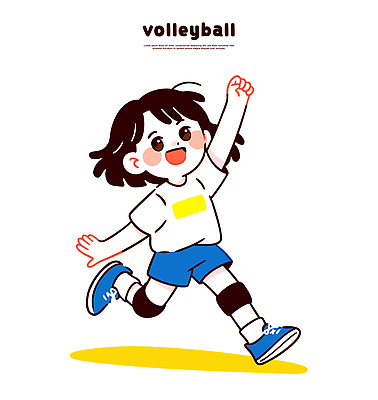 행복 어린이 스포츠 유니폼 일러스트 필드 표정 소녀 소년 달리기 운동 공간 시간 배구 연령 즐거움 국내일러스트 AI파일 옷 여자 남자 감정 모션 건강 사람 구기 파일형식 벡터