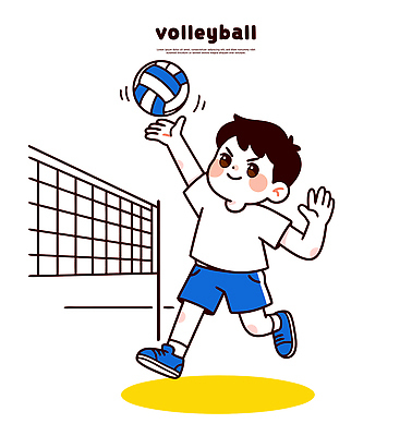 어린이 스포츠 일러스트 반바지 공 학교 모션 건강 소년 야외 파란색 친구 운동 운동장 에너지 네트 배구 즐거움 튕기기 국내일러스트 AI파일 교육 남자 감정 컬러 바지 스포츠시설 관계 사람 구기 공간 파일형식 벡터