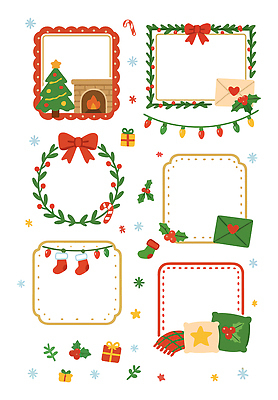 디자인 컬러 크리스마스 겨울 일러스트 프레임 선물 장식 크리스마스트리 쿠키 축제 깃발 분위기 난로 편지 오브젝트 만들기 캐럴 고사리 국내일러스트 AI파일 계절 기념일 컨셉 채소 모션 디저트 난방기 파일형식 벡터