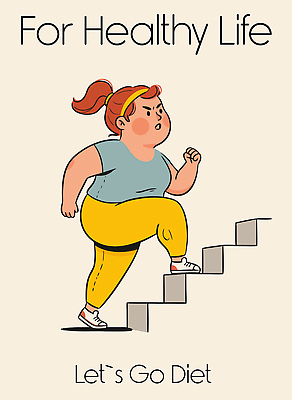 라이프스타일 여자 다이어트 일러스트 모션 건강 운동복 운동 건강관리 계단 헬스 에너지 목표 노력 국내일러스트 웰니스 AI파일 옷 컨셉 관리 사람 생활 파일형식 벡터