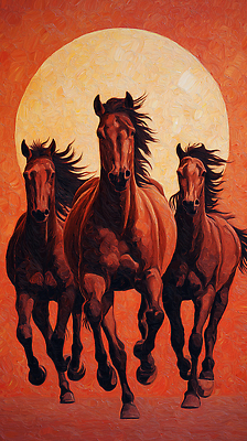 자연요소 예술 모션 건강 생태계 파일형식 말_게임 달리기 자연 힘 뷰티풀 풍경 조형예술 색채 운동 동물 감정 고요 JPG 국내일러스트 일러스트 노을