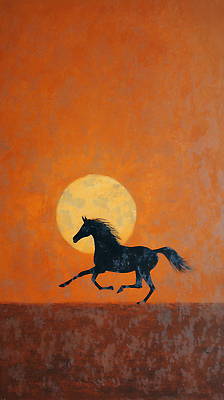 자연요소 동물 컬러 컨셉 모션 촬영기법 건강 노을 야간 그림 생태계 파일형식 달리기 일몰 갈색 풍경화 저녁 자연 야생동물 예술 말_게임 조화 실루엣 하늘 태양 운동 자유 파란색 JPG 국내일러스트 일러스트