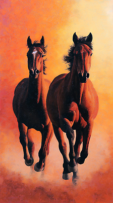 자연요소 컨셉 2 모션 일몰 그림 생태계 파일형식 말_게임 달리기 황혼 자유 활발 풍경 자연 색감 예술 조화 속도 힘 뷰티풀 생명 두마리 세로 초상화 태양 JPG 국내일러스트 일러스트 노을