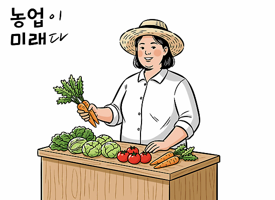식물 여자 문화 농업 토마토 채소 일러스트 자연 미래 건강 사람 농작물 환경 농사 당근 수확 신선 유기농 양배추 지역 식생활 국내일러스트 AI파일 웰빙 산업 컨셉 뿌리채소 생태계 파일형식 벡터