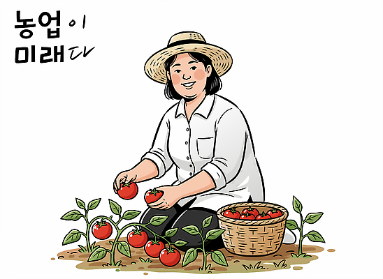 전통 여자 농업 토마토 채소 일러스트 모션 자연 날씨 미래 여름 농작물 햇빛 바구니 환경 정원 경작 수확 농부 수확철 일손 국내일러스트 AI파일 직업 계절 산업 컨셉 사람 태양 농사 생태계 파일형식 벡터